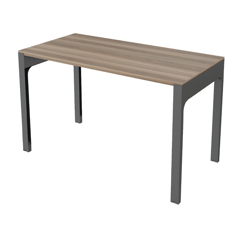 Mesa de oficina Auxiliar de perfil alto moderna con acabados en metal y madera de ofifran