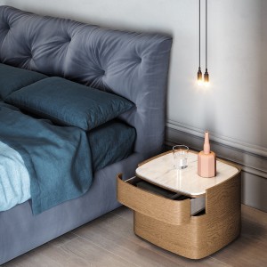 Cama Modo elegante y atractiva de Novamobili. Camas de dos plazas modernas.