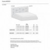 Cama Modo elegante y atractiva de Novamobili. Camas de dos plazas modernas.