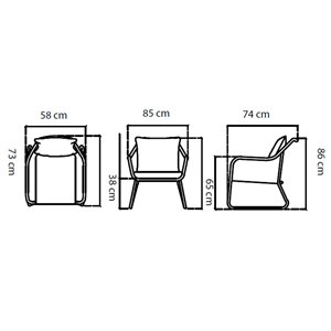 Sillón Moma de Skyline. Mobiliario para exterior.