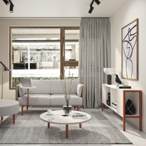 Aparador original y moderno con almacenamiento Piem de Ofifran con el diseño ideal para tu salón