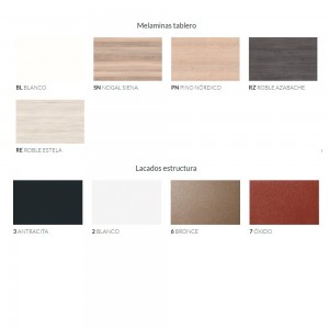 Mesa de reuniones rectangular Piem de Ofifran con diseño ideal para juntas grupales