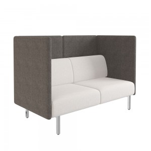 Sofá alto de la coleccion Piem de ofifran diseñado para añadir privacidad  en salas de juntas y oficinas.