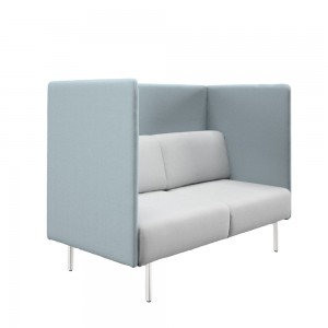 Sofá alto de la coleccion Piem de ofifran diseñado para añadir privacidad  en salas de juntas y oficinas.