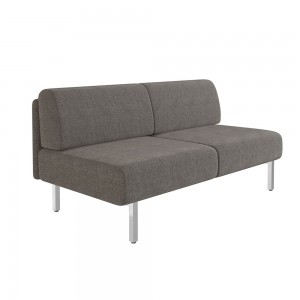 Sofá sin laterales Piem de ofifran con un diseño ideal y perfecto para oficinas y salas de espera.