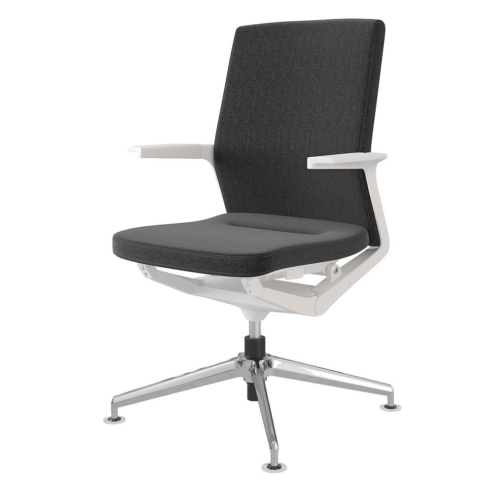 Silla tapizada Advance giratoria de Ofifran ideal para oficinas y salas de juntas.