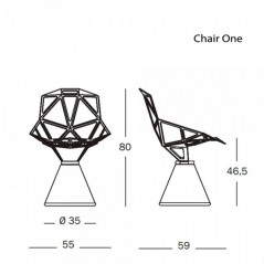Silla Chair_One Cemento Magis