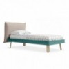 Cama individual Pillow tapiazada Nidi ofrece comodidad y vanguardismo. Ideal para habitaciones juveniles.