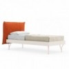 Cama individual Pillow lacada Nidi ofrece comodidad y vanguardismo. Ideal para habitaciones juveniles.