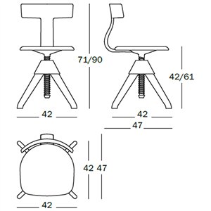 Silla Tuffy The Wild Bunch de Magis. Silla para oficina de diseño moderno.
