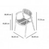 Silla con brazos Toledo, Indecasa-resol