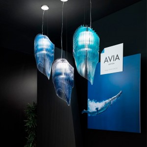 Lámpara suspensión Avia Edition Slamp. Diseño arquitectónico de luz.