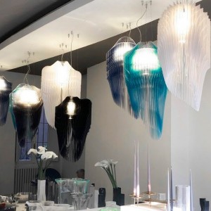Lámpara suspensión Avia Edition Slamp. Diseño arquitectónico de luz.