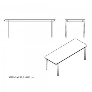 Mesa Anthea. Indecasa. Muebles de exterior