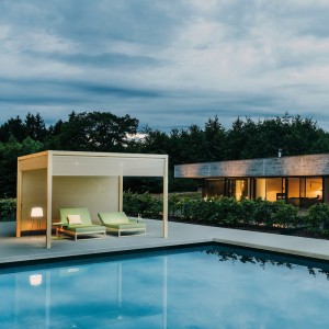 Tumbona simple aluminio de la colección Landscape de Kettal.