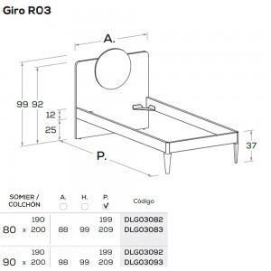 Cama moderna y original con diseño innovador y sofisticado de Nidi.