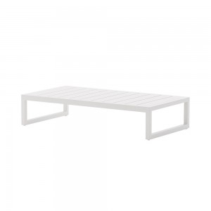 Mesa centro exteriores aluminio, colección Landscape de Kettal.