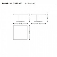Mesa Boss Basic Quadrato Riva1920