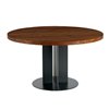 Mesa comedor madera circular Natura Tondo de Riva1920 con un diseño moderno y de lujo.
