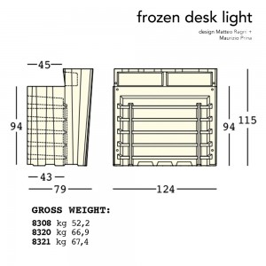 Barra Frozen Light de Plust Collection diseñada para exteriores.