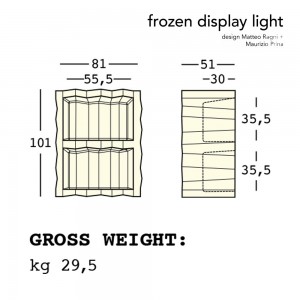 Botellero Display Frozen Light de Plust Collection. Mueble Bar exterior.