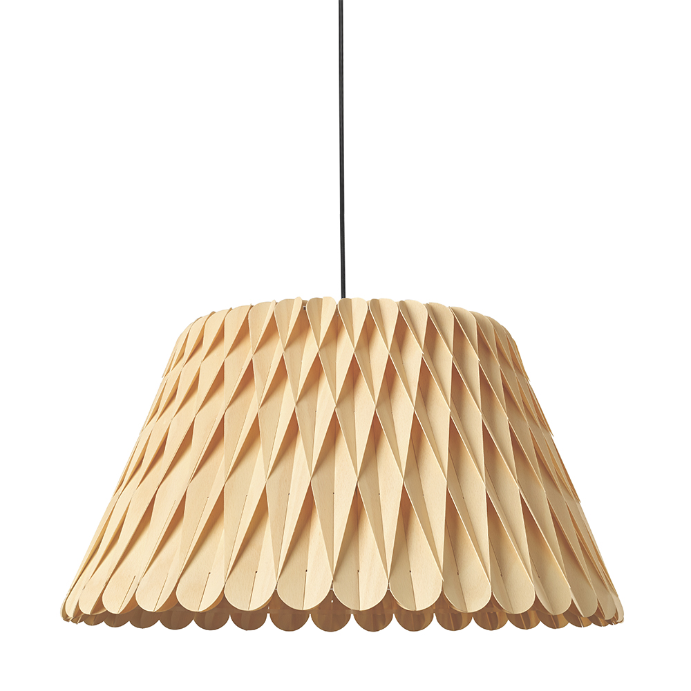 Lámpara de suspensión Lola LZF con un diseño moderno y elegante de madera.