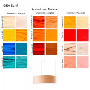 Lámpara suspensión Gea Slim de LZF. Diseño de Mariví Calvo.