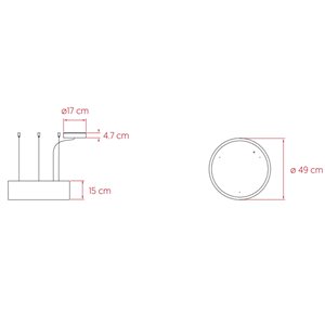 Lámpara suspensión Gea Slim de LZF. Diseño de Mariví Calvo.
