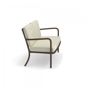 Sofá 2 plazas Athena para espacios exteriores de Emu.