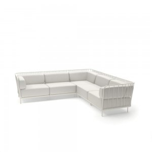 Sofá Cannolè modular para exteriores de Emu. Sofás de diseño.