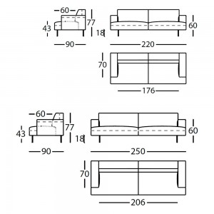 Sofá TipToe de Sancal. Sofás de diseño.