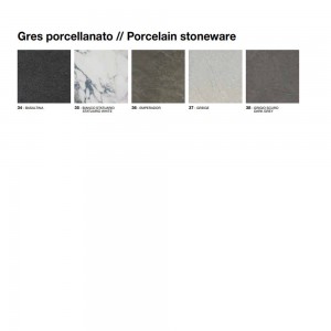 Mesa rectangular Terramare Gres de diseño moderno de Emu.