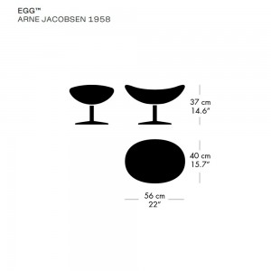 Reposapiés  Egg de Frizt Hanse con un diseño danes moderno y elegante,