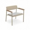 Sillón Shine moderno diseñado para espacios exteriores de Emu.