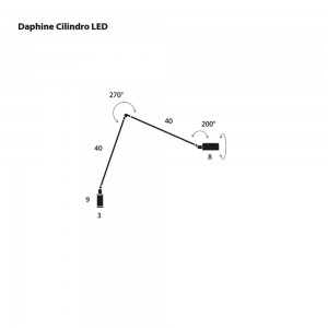 Lámpara sobremesa Daphine Cilindro de Lumina. Lámparas modernas de diseño.