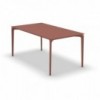 Mesa rectangular Allsize Aluminio de elegante diseño de Fast. Mesas para exteriores.