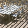 Mesa rectangular extensible Allsize Aluminio moderna de Fast. Mesas para exteriores.