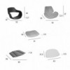 Sillón Iroko Forest ideal para ambientes exteriores de Fast. Sillones para terrazas.