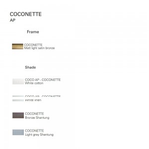 Lámpara aplique de pared coconette de Contardi con diseño elegante y moderno.