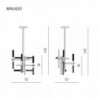Lámpara suspensión Mikado de Contardi con diseño único y moderno lleno de elegancia.