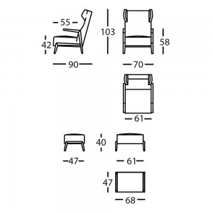 Sillón Boomerang Chill de Sancal. Sofás de diseño.