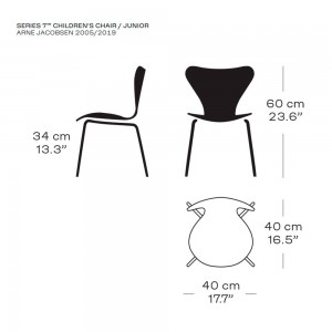 Silla Infantil Series 7. Fritz Hansen con acabados modernos, elegantes y de calidad.