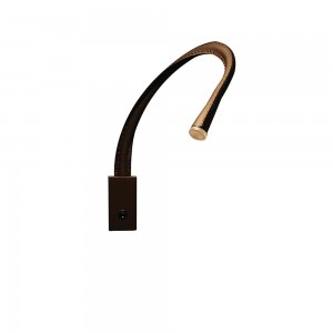 Lámpara de pared Flexiled Leather de Contardi con diseño elegante, elegante y moderno.