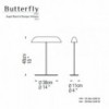 Lámpara sobremesa Butterfly de Fambuena iluminación. Lámparas modernas.