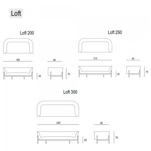 Sofá Loft de Bensen con diseño moderno y elegante que entrega calidez y confort