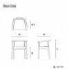 Sillón Tokyo de Bensen en madera maciza con diseño moderno y asiento tapizado en piel.