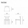 Silla Torii de Bensen con un diseño moderno y elegante de grandes acabados.
