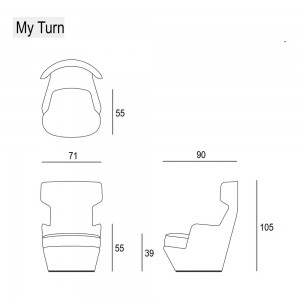 Butaca My turn de Bensen con un diseño moderno de alto lujo lleno de calidad y confort