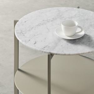 Mesa auxiliar Exo Round de diseño elegante de Kendo.