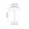Lámpara de mesa Bon Jour de Flos Iluminación diseño Philippe Starck. lámparas de diseño.